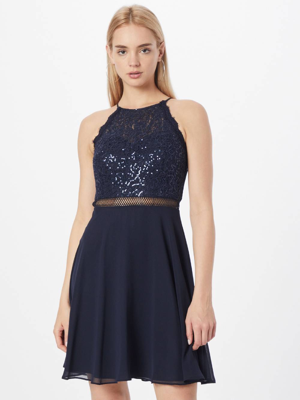 VM Vera Mont Cocktail Dress In Night Blue