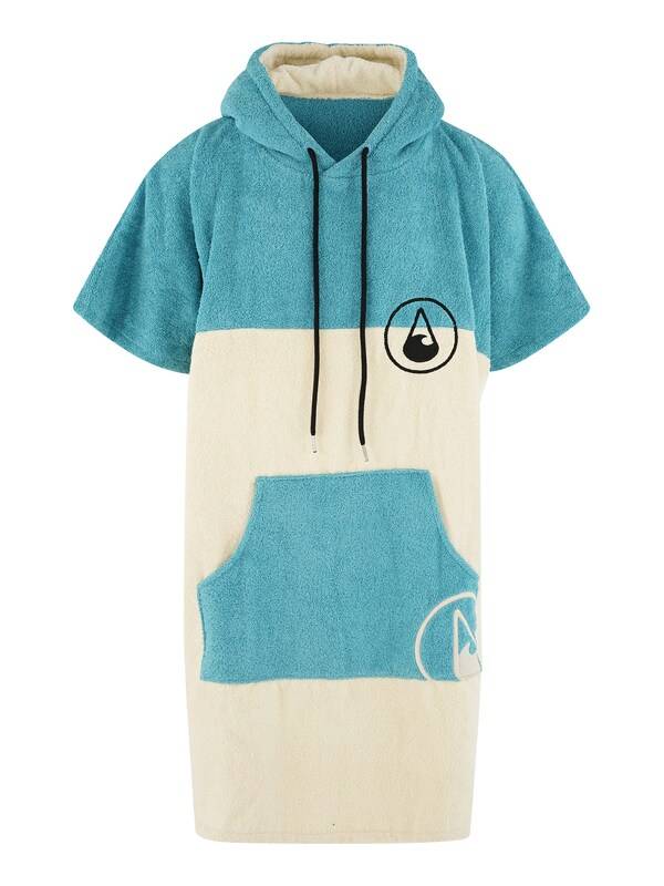 Wave Hawaii Short Bathrobe ' Lagos ' in Off White