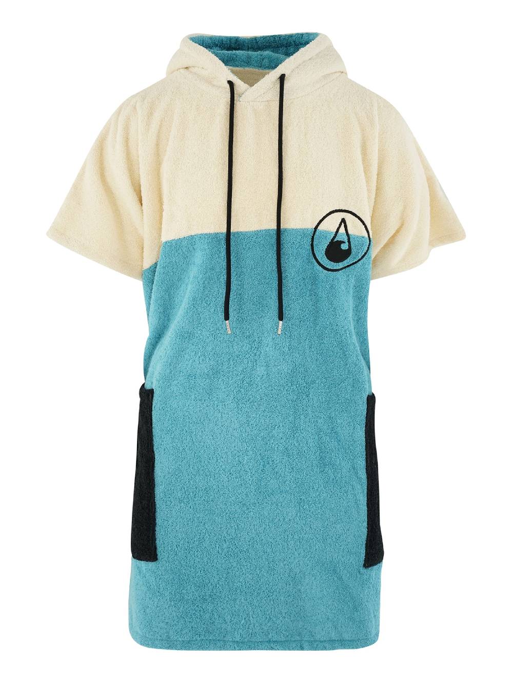 Wave Hawaii Short Bathrobe ' Porto ' In Ivory