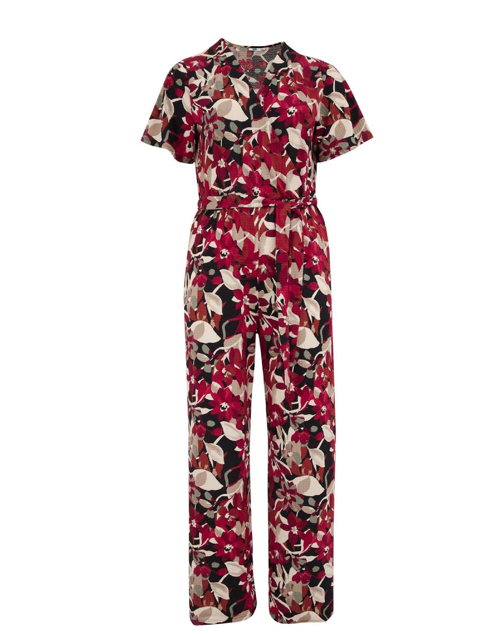 WE Fashion Jumpsuit In Dark Red