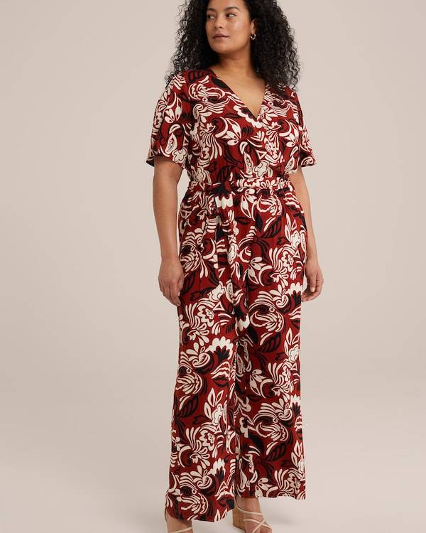 WE Fashion Jumpsuit in Red