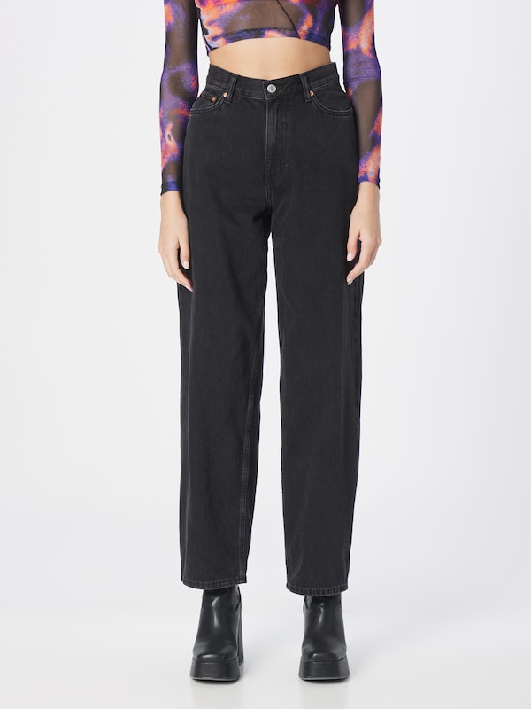 WEEKDAY Loose fit Jeans 'Rail' in Black Denim