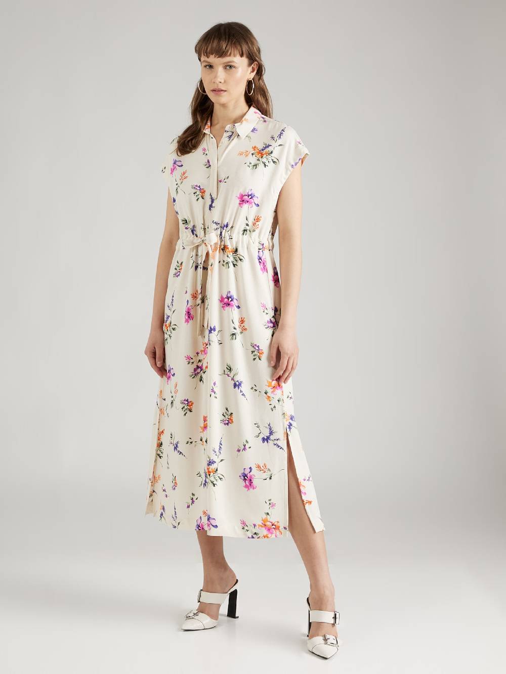 Y.A.S Shirt Dress 'Asina' In Beige