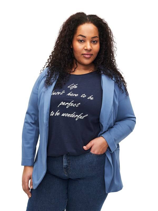 Zizzi Blazer 'JMADDIE' in Blue