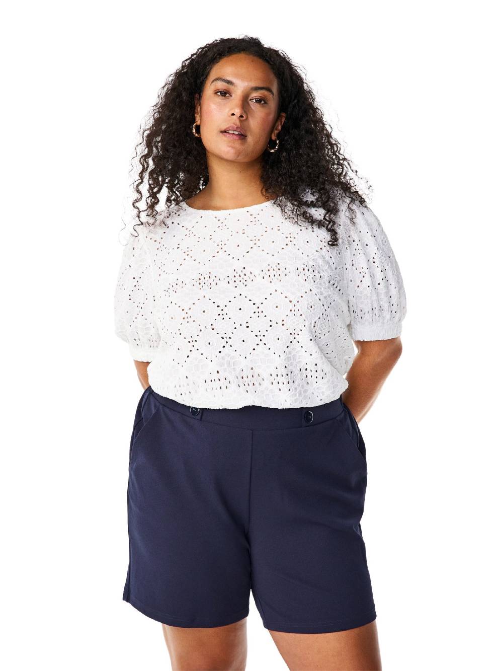 Zizzi Blouse 'CASISI' In White