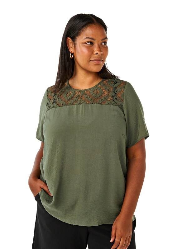 Zizzi Blouse in Olive