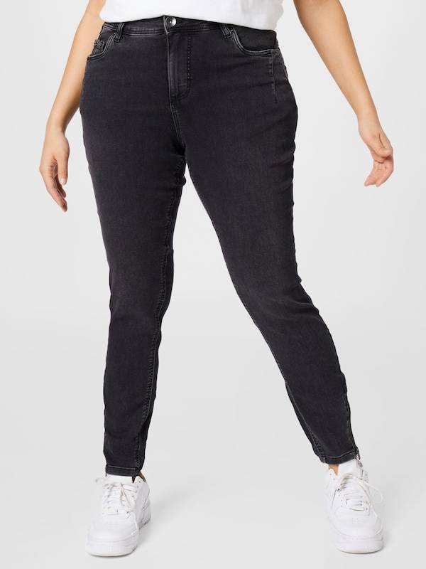 Zizzi Skinny Jeans 'Amy' in Grey Denim