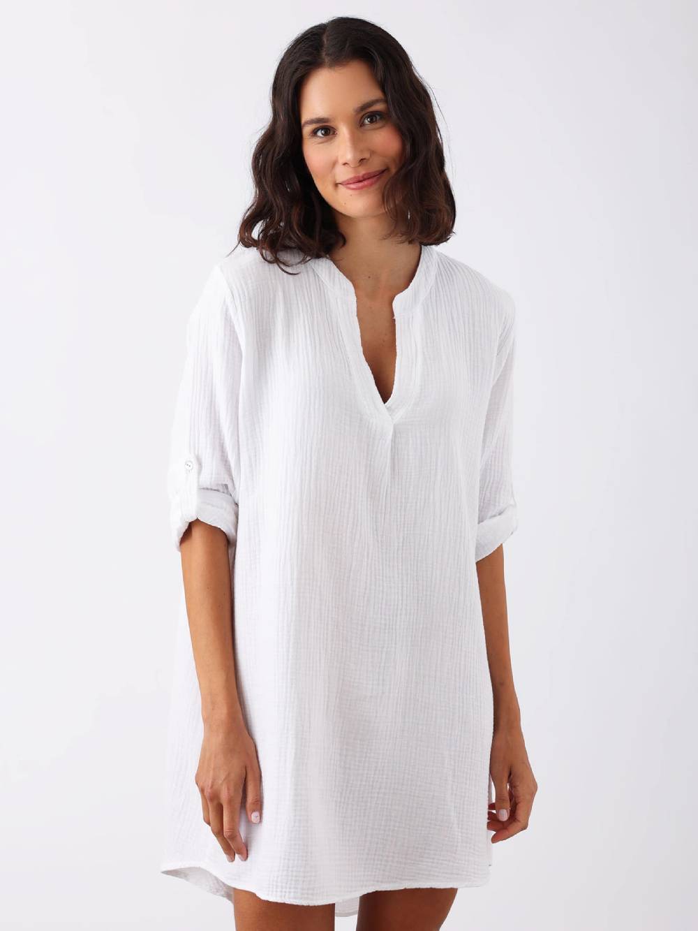 Zwillingsherz Tunic 'Amelie' In White
