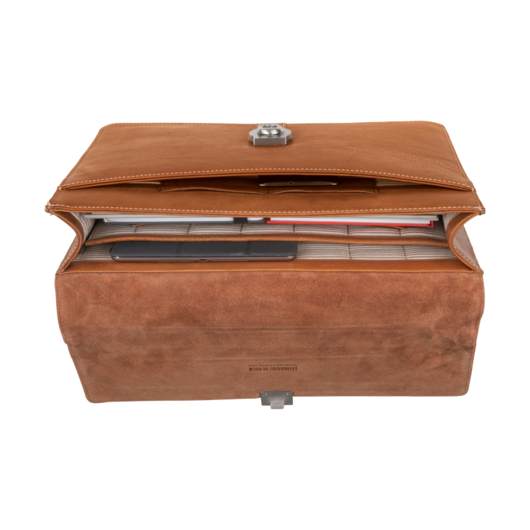 Leonhard Heyden Bergamo Aktenmappe 1 Fach Hellbraun