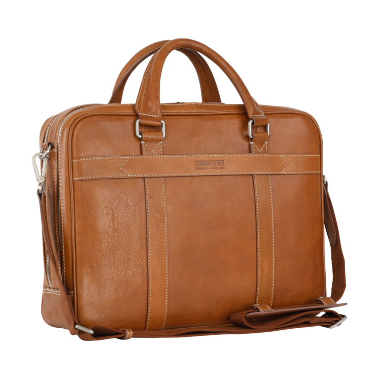 Leonhard Heyden Bergamo RV-Aktenmappe 2 Fächer Hellbraun