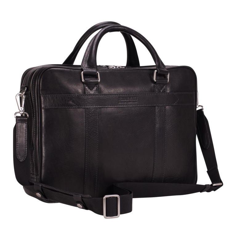 Leonhard Heyden Bergamo RV-Aktenmappe 2 Fächer Schwarz