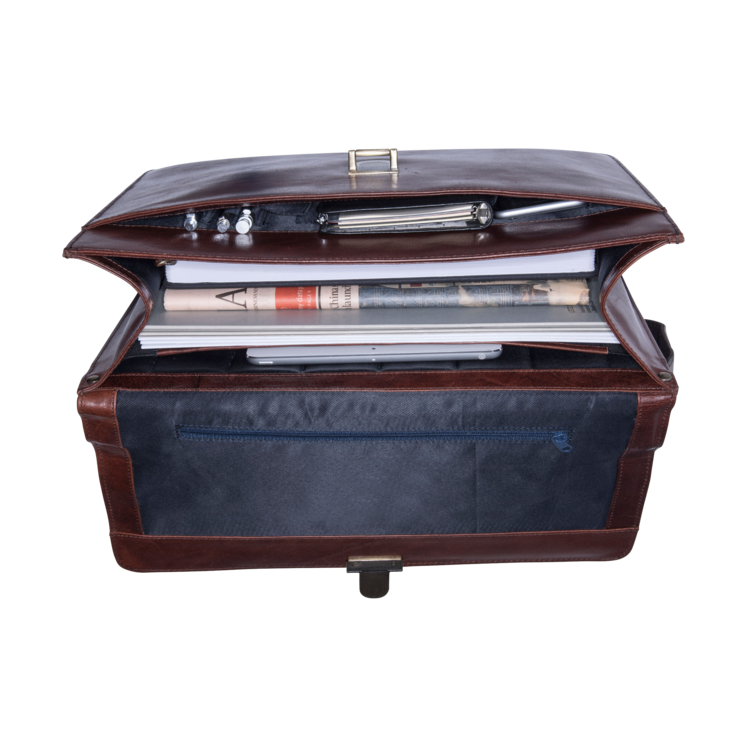 Leonhard Heyden Cambridge Aktenmappe 1 Fach Rotbraun