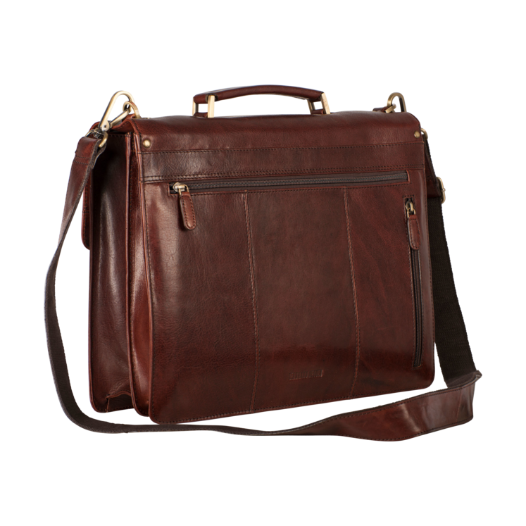 Leonhard Heyden Cambridge Aktenmappe 2 Fächer Rotbraun