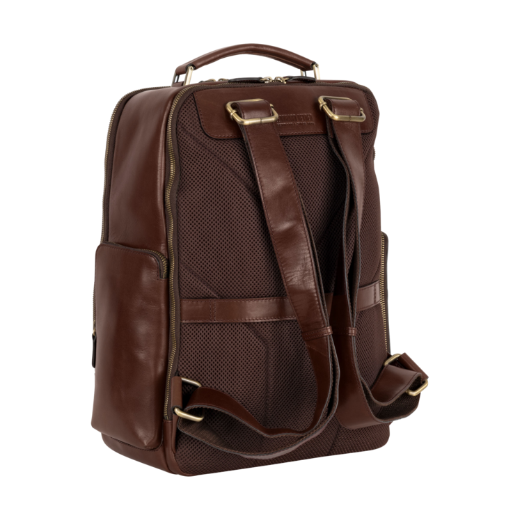 Leonhard Heyden Cambridge Business-Rucksack Rotbraun