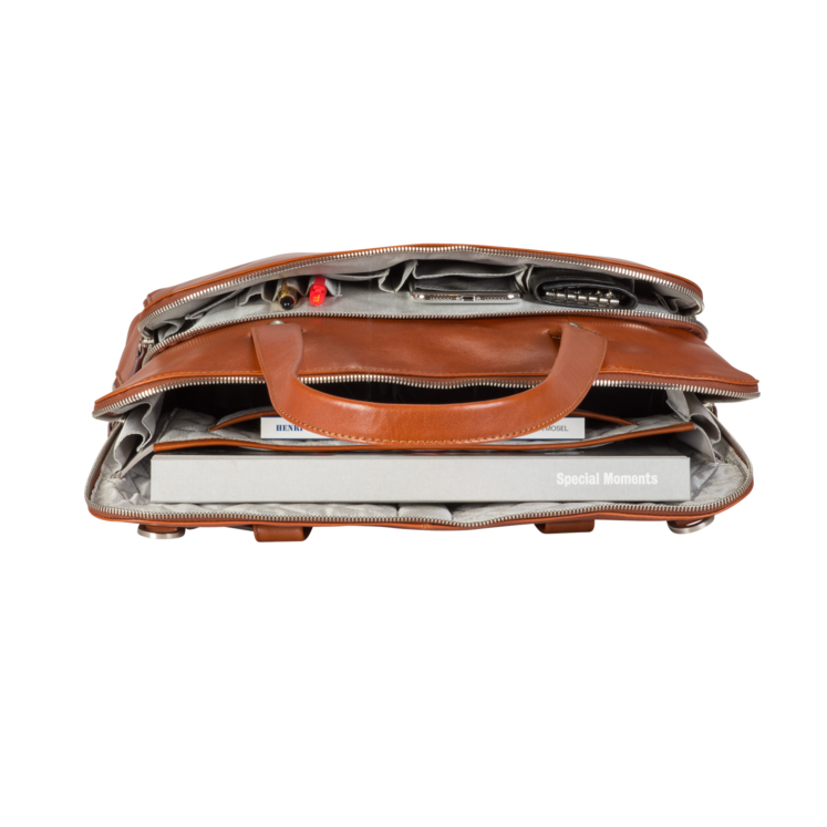 Leonhard Heyden Cambridge Damen-Businesstasche 1 Fach Cognac