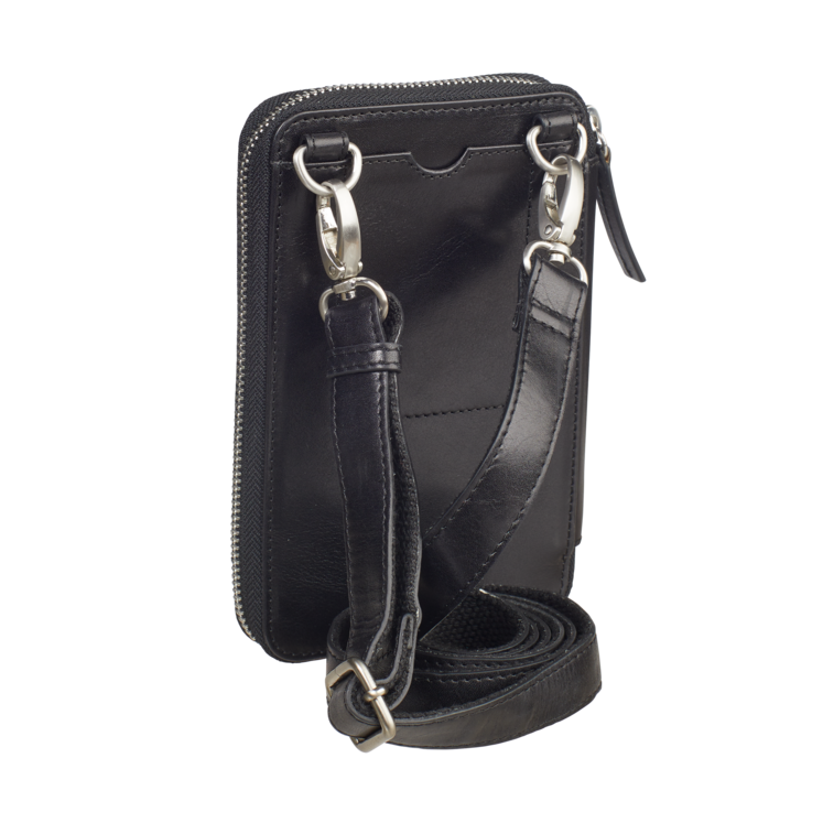 Leonhard Heyden Cambridge Handy-Umhängetasche Schwarz