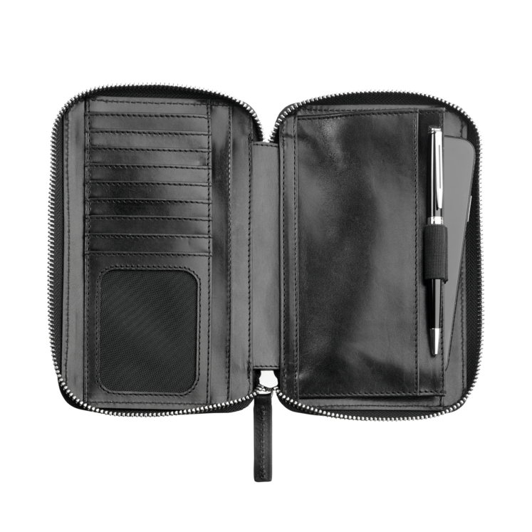 Leonhard Heyden Cambridge Handy-Umhängetasche Schwarz