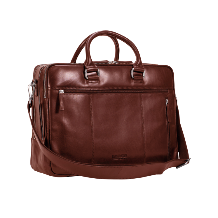 Leonhard Heyden Cambridge RV-Aktenmappe 3 Fächer Cognac