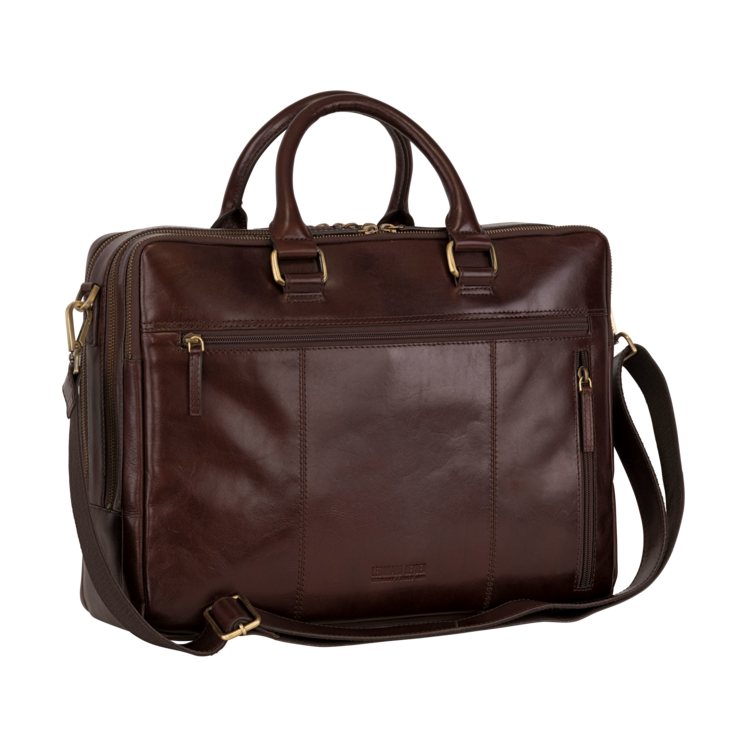 Leonhard Heyden Cambridge RV-Aktenmappe 3 Fächer Rotbraun