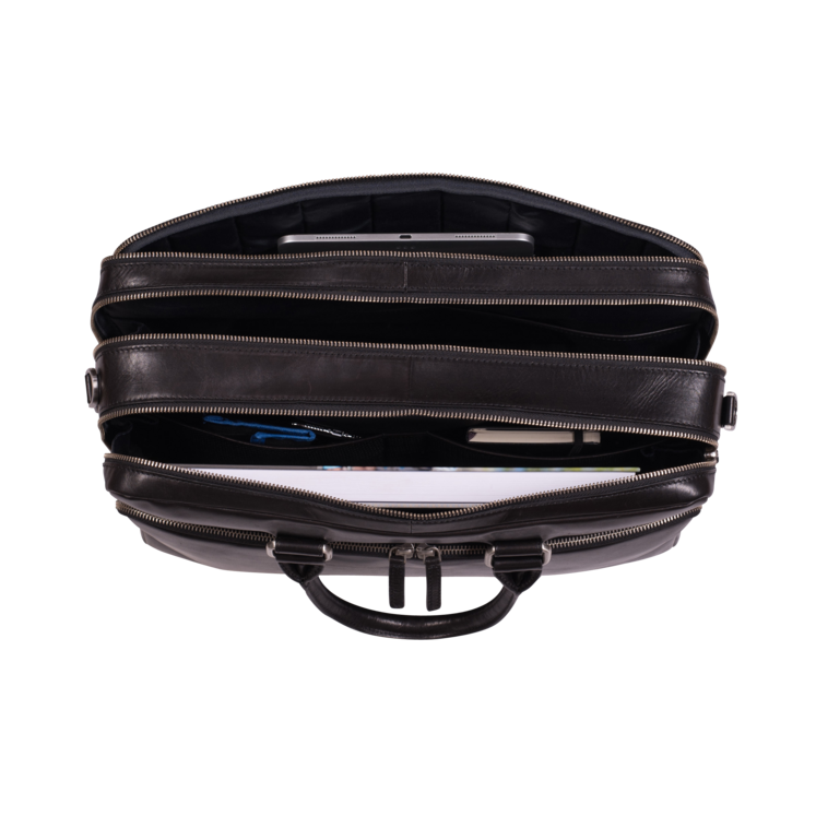 Leonhard Heyden Cambridge RV-Aktenmappe 3 Fächer Schwarz