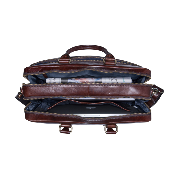 Leonhard Heyden Cambridge RV-Aktenmappe L 2 Fächer Rotbraun