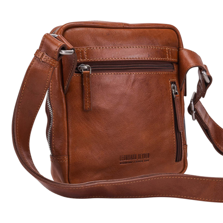 Leonhard Heyden Cambridge RV-Umhängetasche S Cognac