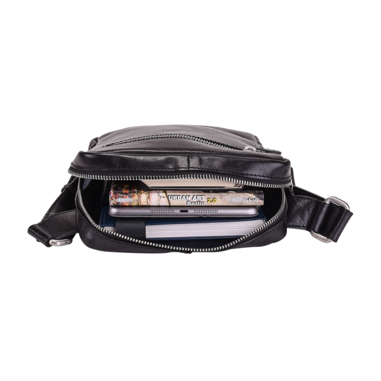 Leonhard Heyden Cambridge RV-Umhängetasche S Schwarz