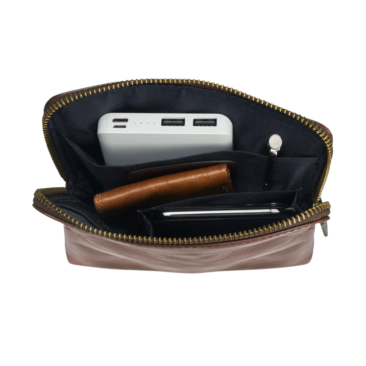 Leonhard Heyden Cambridge Umhängetasche XXS Rotbraun