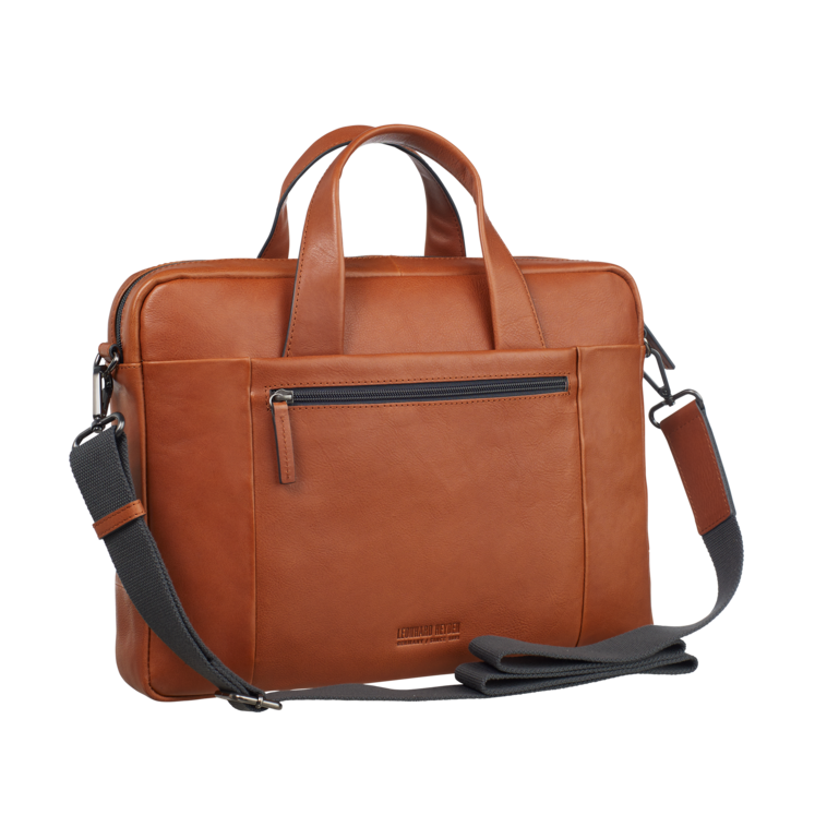 Leonhard Heyden Hamburg RV-Aktenmappe 1 Fach Cognac