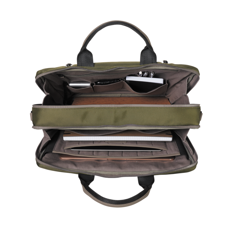 Leonhard Heyden Helsinki RV-Aktenmappe 2 Fächer Oliv