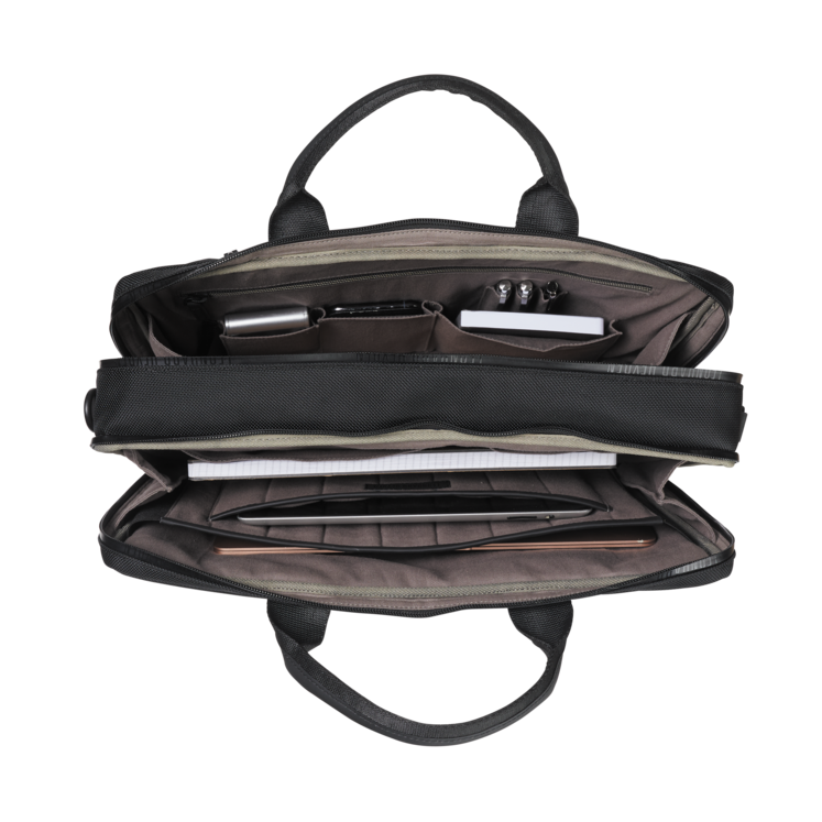 Leonhard Heyden Helsinki RV-Aktenmappe 2 Fächer Schwarz