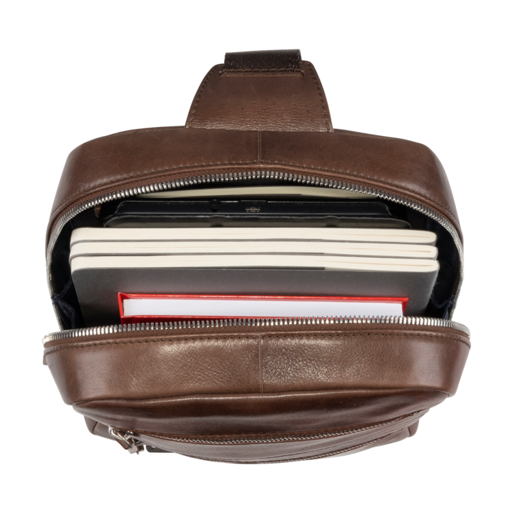 Leonhard Heyden Amsterdam Crossbag Braun