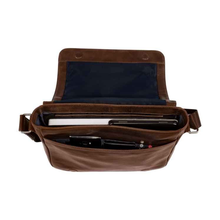 Leonhard Heyden Amsterdam Umhängetasche M Braun