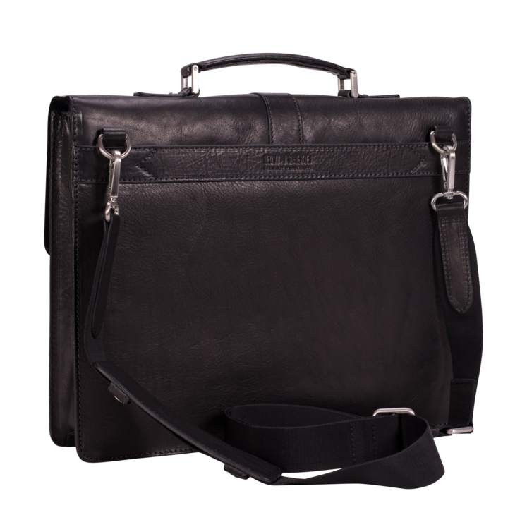 Leonhard Heyden Bergamo Aktenmappe 1 Fach Schwarz