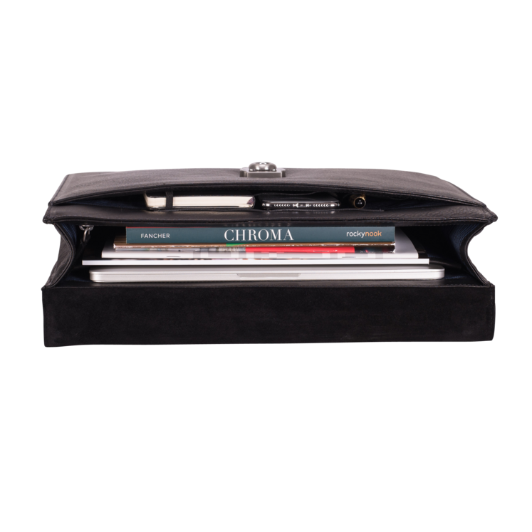 Leonhard Heyden Bergamo Aktenmappe 1 Fach Schwarz