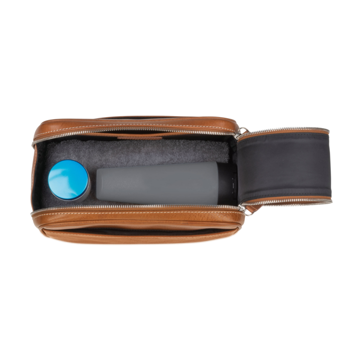 Leonhard Heyden Bergamo Kulturbeutel Hellbraun