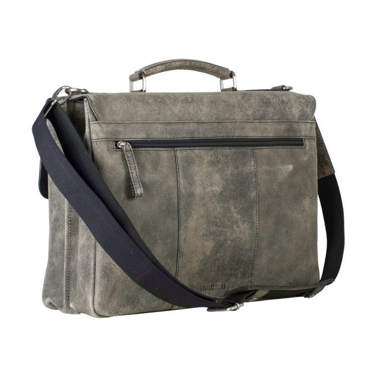Leonhard Heyden Boston Aktenmappe 2 Fächer Grau