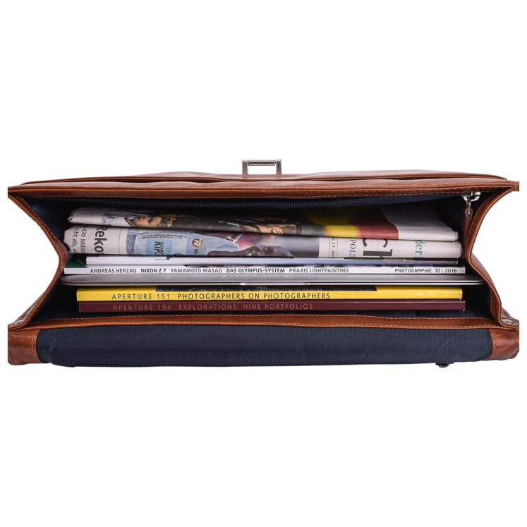 Leonhard Heyden Cambridge Aktenmappe 1 Fach Cognac