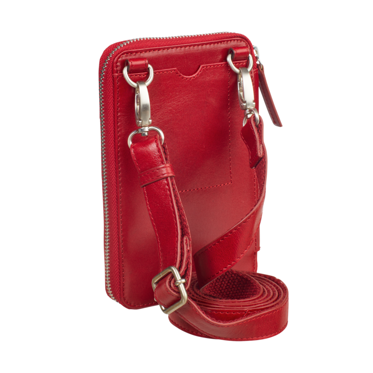 Leonhard Heyden Cambridge Handy-Umhängetasche Rot