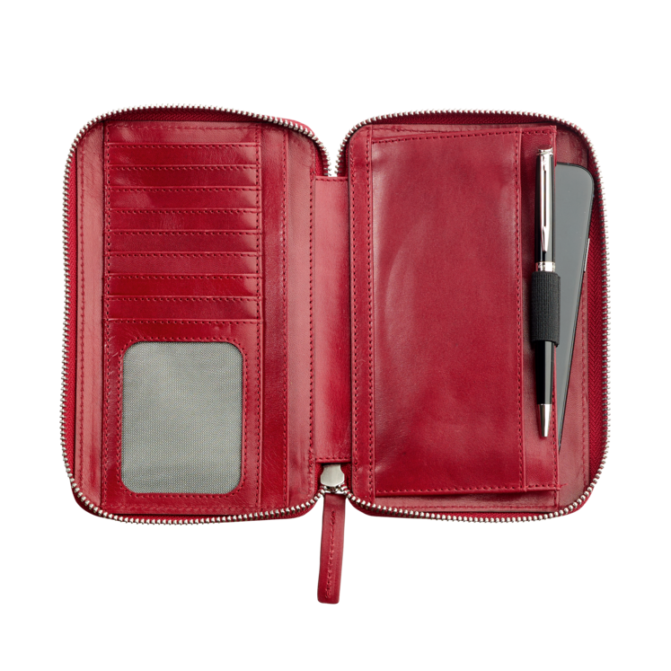 Leonhard Heyden Cambridge Handy-Umhängetasche Rot