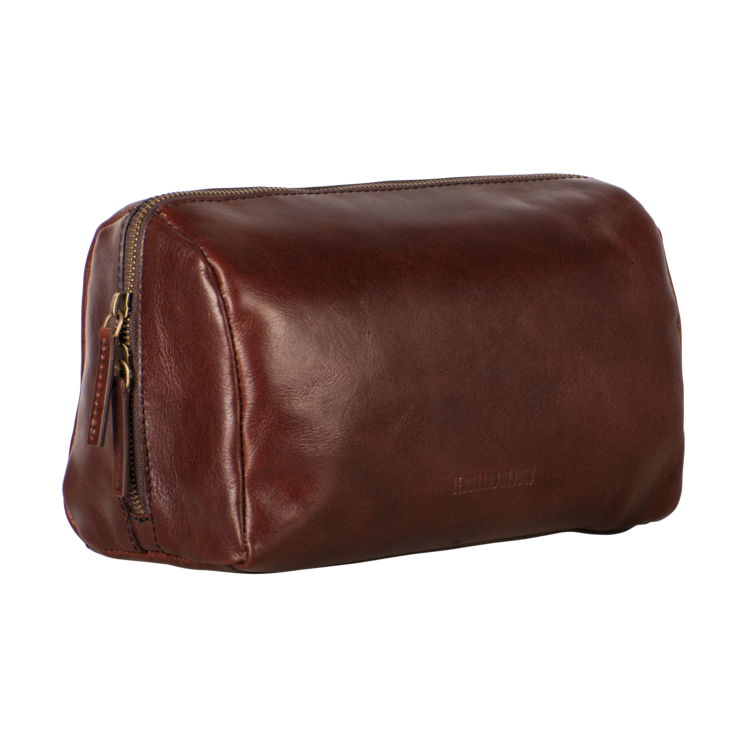 Leonhard Heyden Cambridge Kulturbeutel Rotbraun