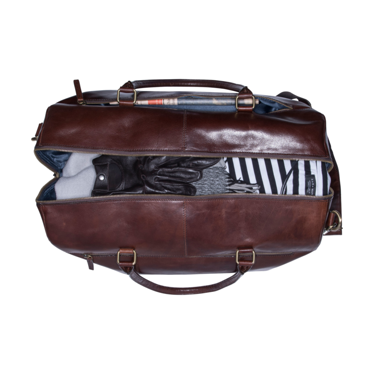 Leonhard Heyden Cambridge Reisetasche Rotbraun