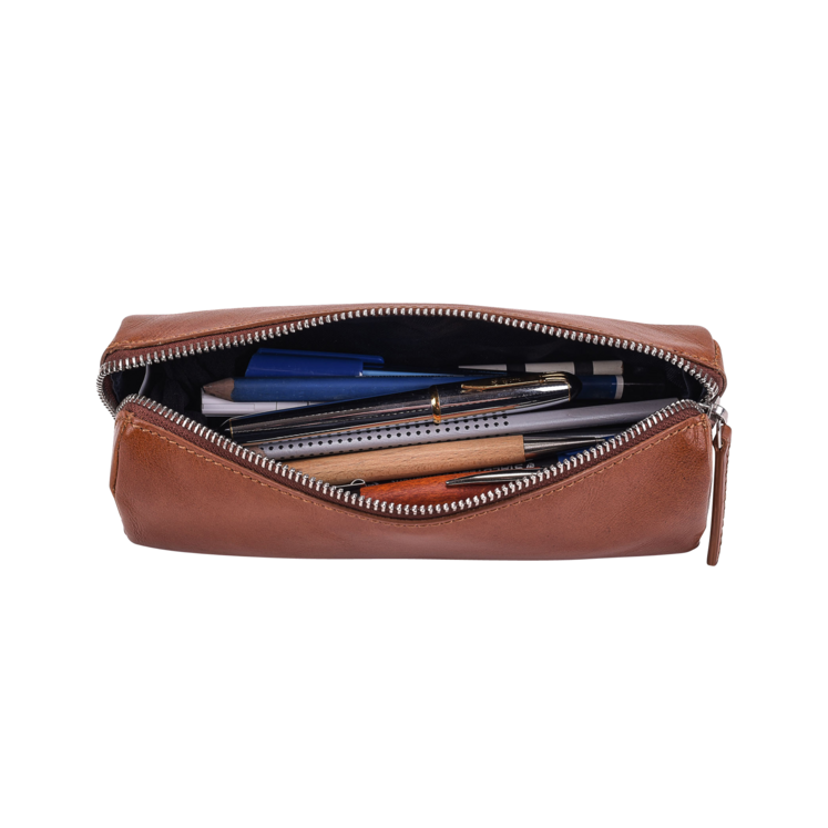 Leonhard Heyden Cambridge Stifteetui Cognac