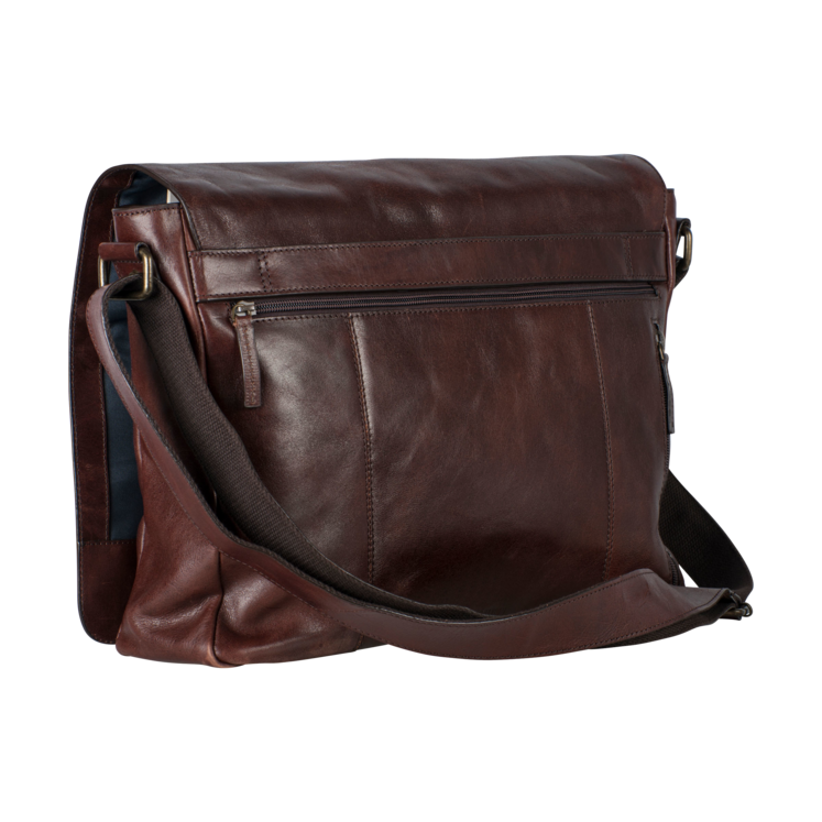 Leonhard Heyden Cambridge Umhängetasche L Rotbraun