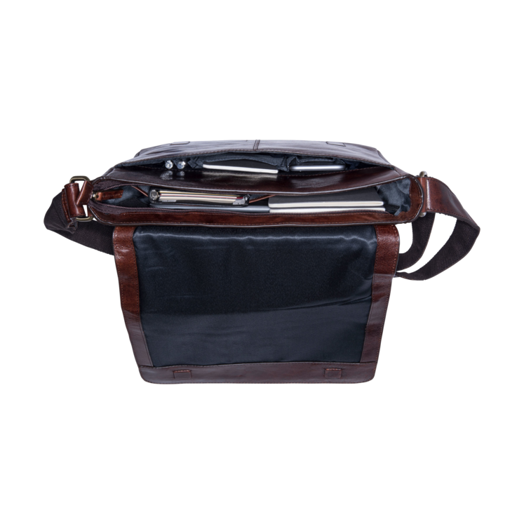 Leonhard Heyden Cambridge Umhängetasche M Rotbraun