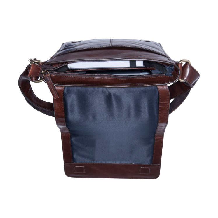 Leonhard Heyden Cambridge Umhängetasche S Rotbraun