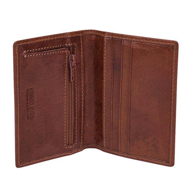 Leonhard Heyden Cambridge Visitenkartenetui Cognac