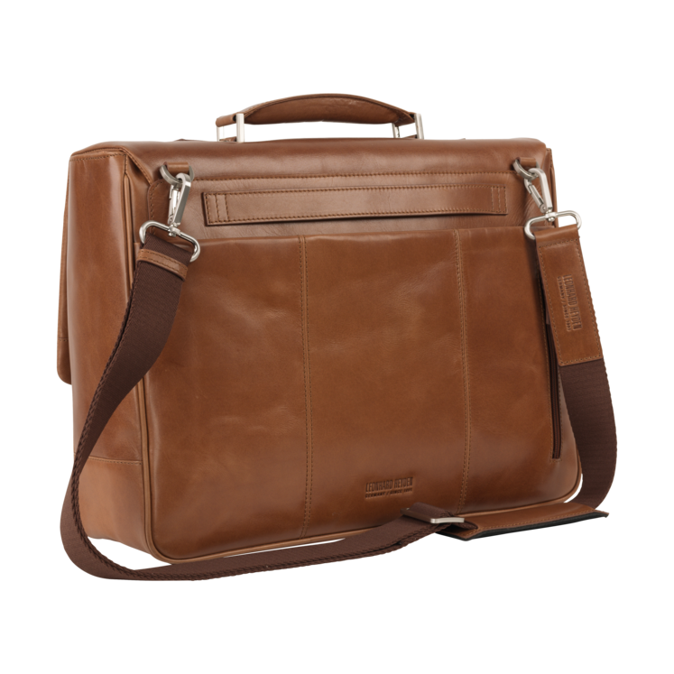 Leonhard Heyden Chicago Aktenmappe 2 Fächer Braun