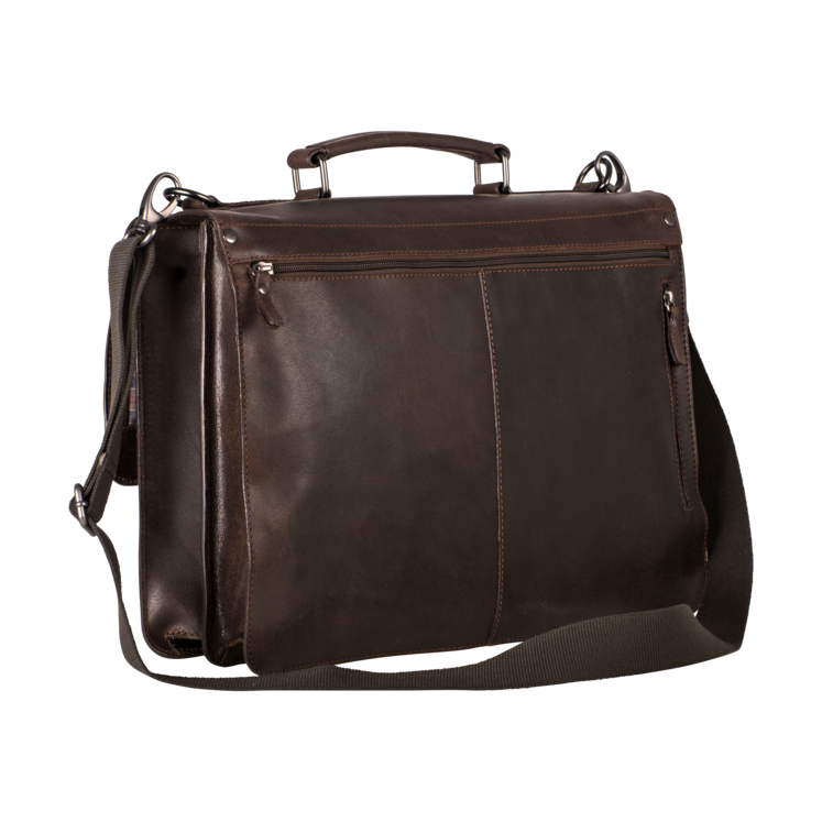 Leonhard Heyden Dakota Aktenmappe 2 Fächer Braun