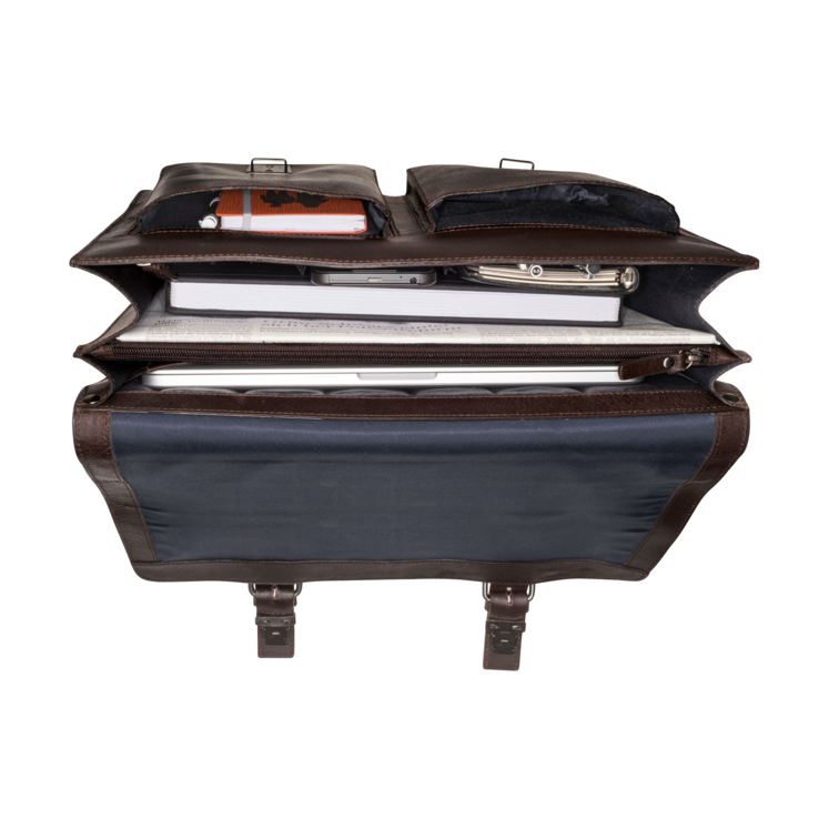 Leonhard Heyden Dakota Aktenmappe 2 Fächer Braun